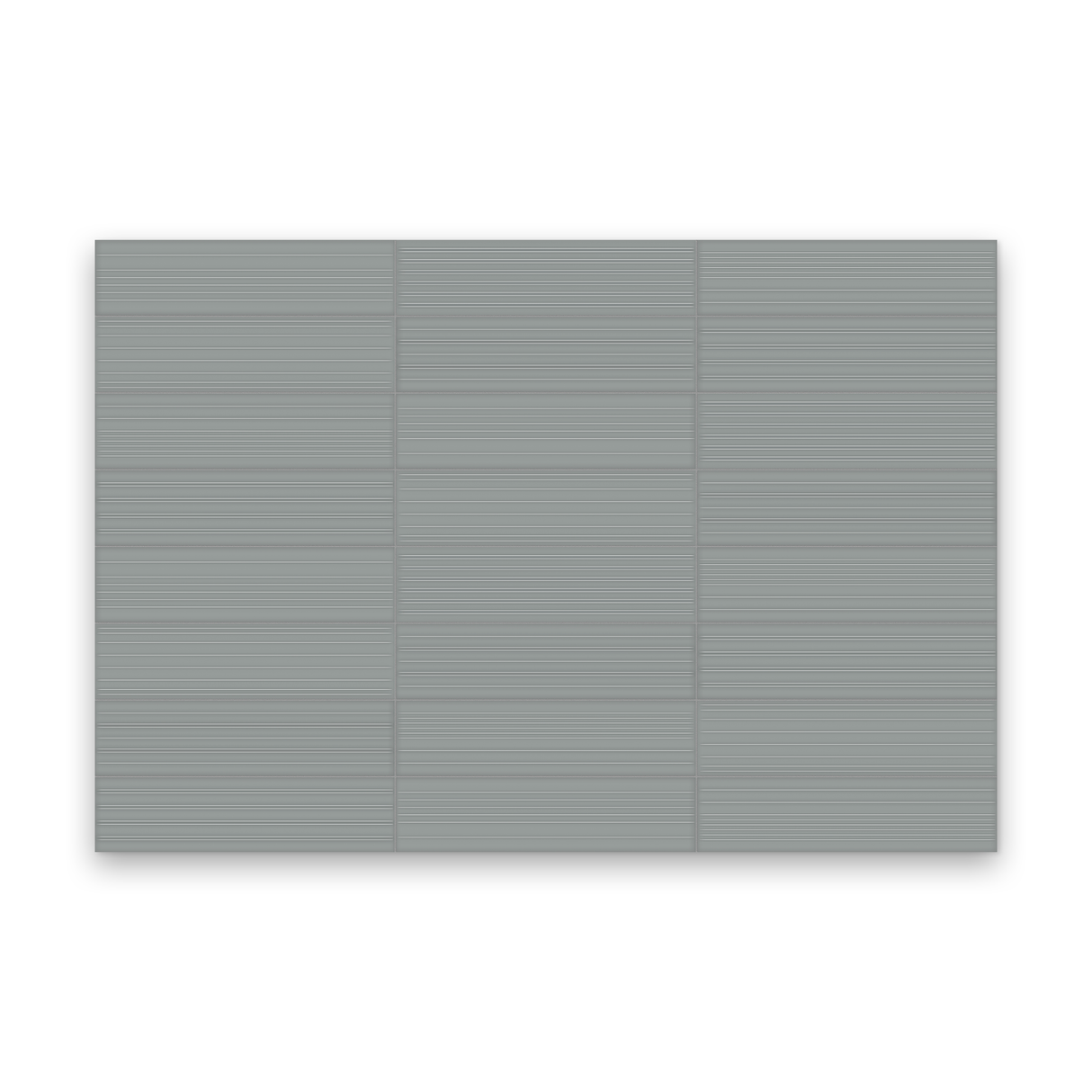 Watercolors 3x12 Charcoal Glossy - Divide Rectangle Tile