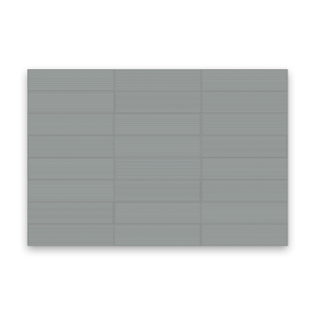 Watercolors 3x12 Charcoal Glossy - Divide Rectangle Tile