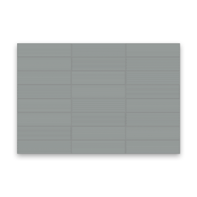 Watercolors 3x12 Charcoal Glossy - Divide Rectangle Tile