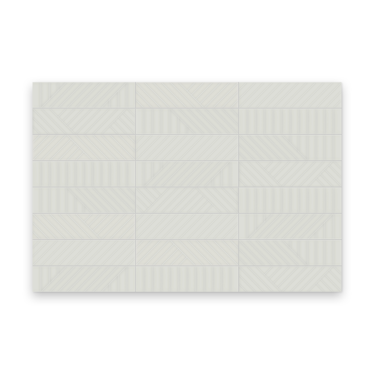 Watercolors 3x12 Stone Glossy - Maze Rectangle Tile