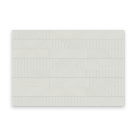 Watercolors 3x12 Stone Glossy - Maze Rectangle Tile