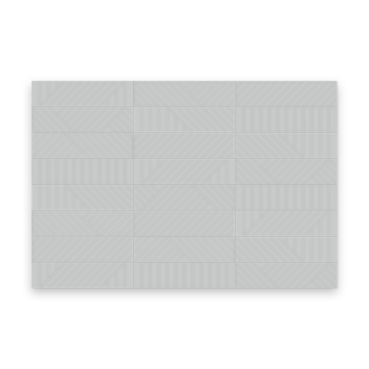 Watercolors 3x12 Silver Glossy - Maze Rectangle Tile