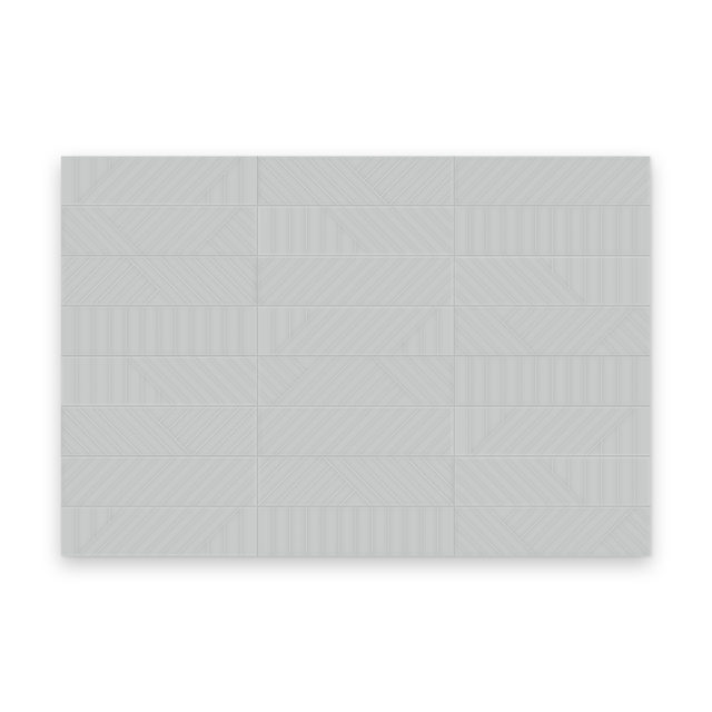 Watercolors 3x12 Silver Glossy - Maze Rectangle Tile