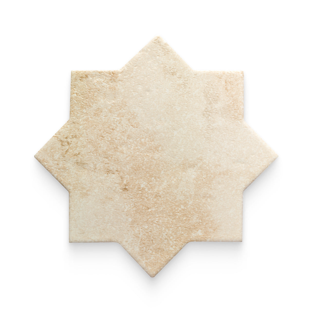 Star and Cross 6x6 Cream Matte Star Tile