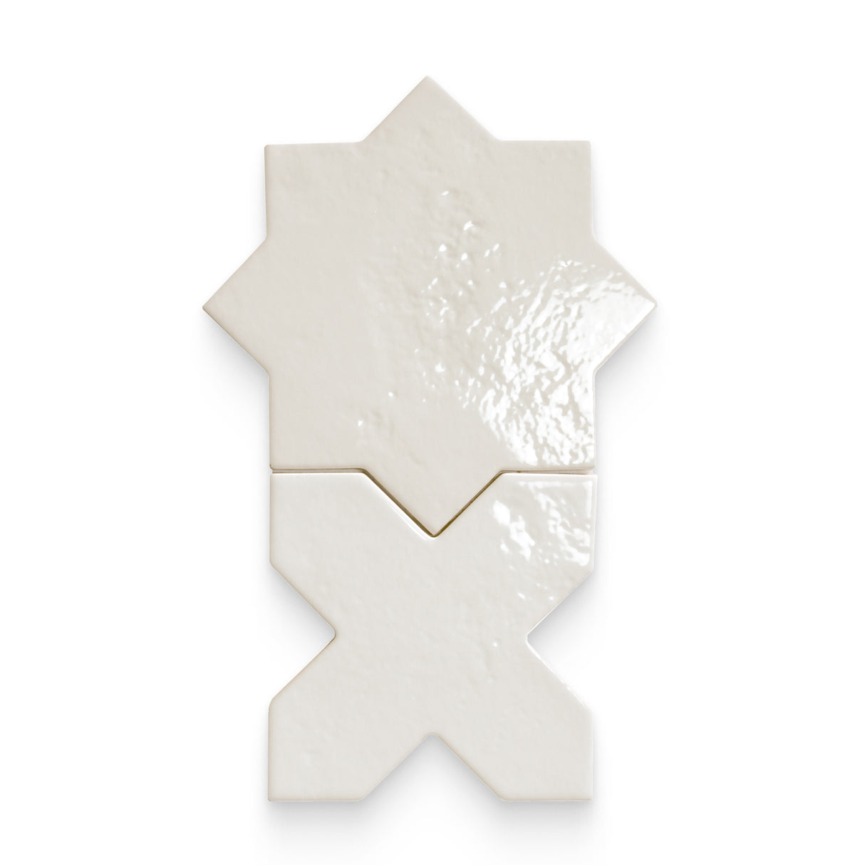 Star and Cross 6x6 Snow Glossy Star Tile