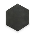 6x6 Basalt Black Honed Hexagon Tile