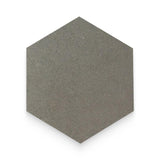 6x6 Basalt Grey Honed Hexagon Tile