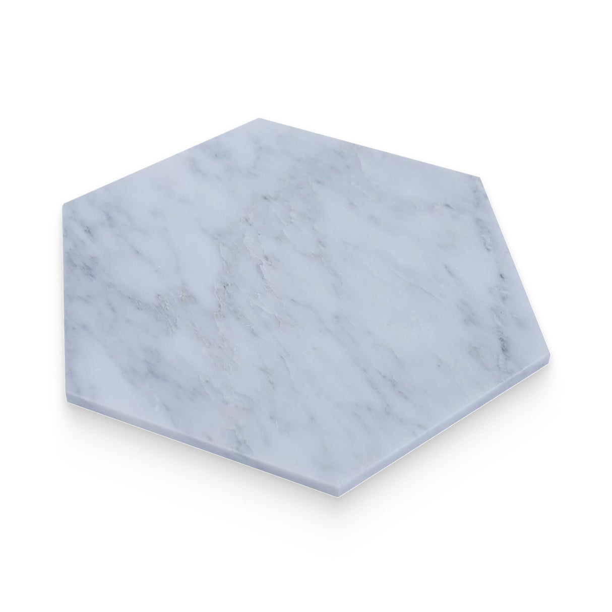 10x10 Bianco Bello Honed Hexagon Tile