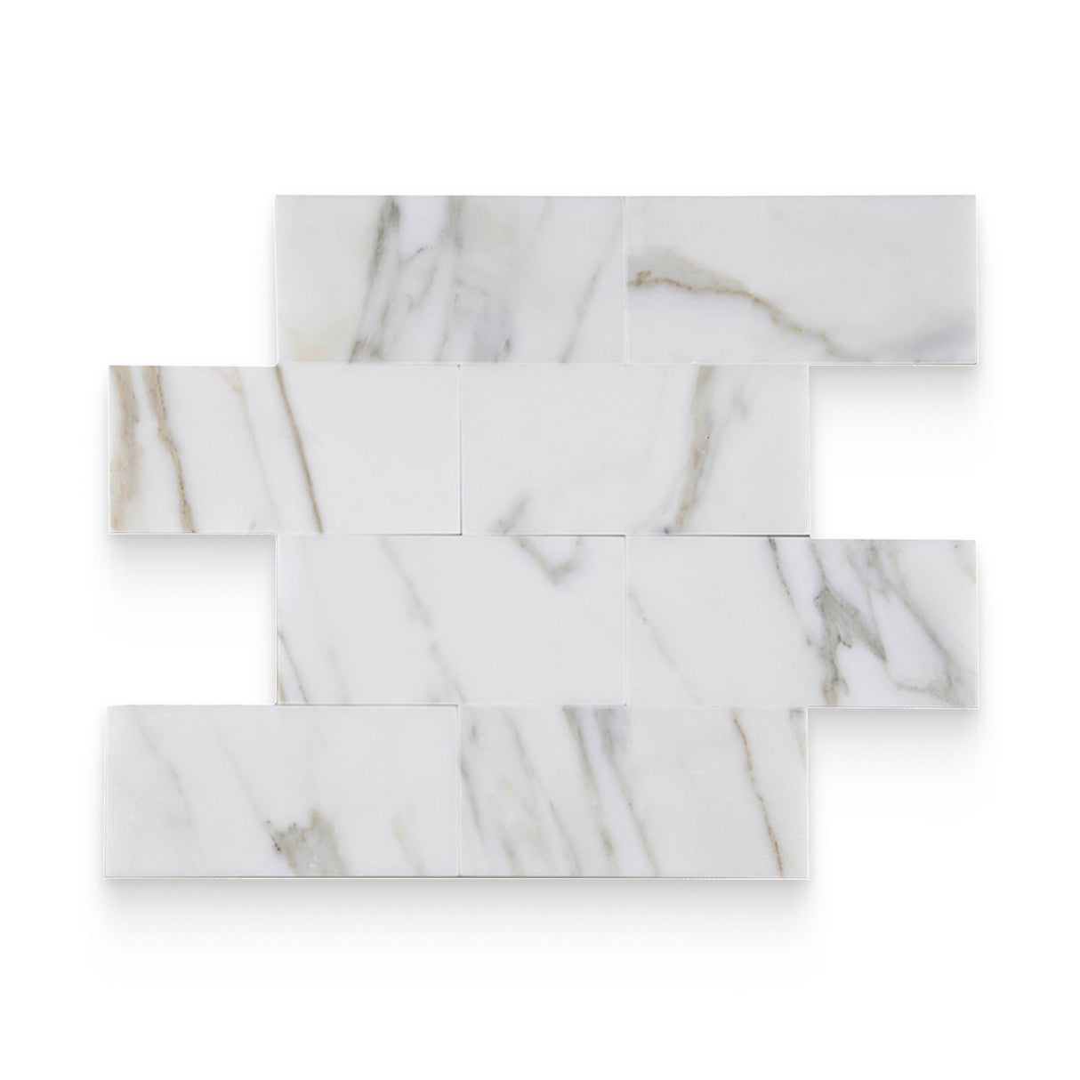 3x6 Calacatta Gold Polished Rectangle Tile