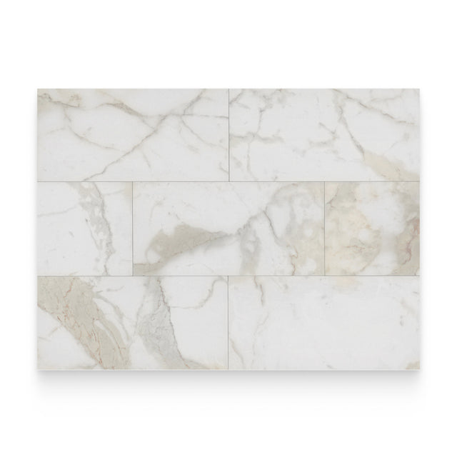 6x12 Calacatta Gold Honed Rectangle Tile