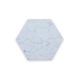 10x10 Carrara White Honed Hexagon Tile