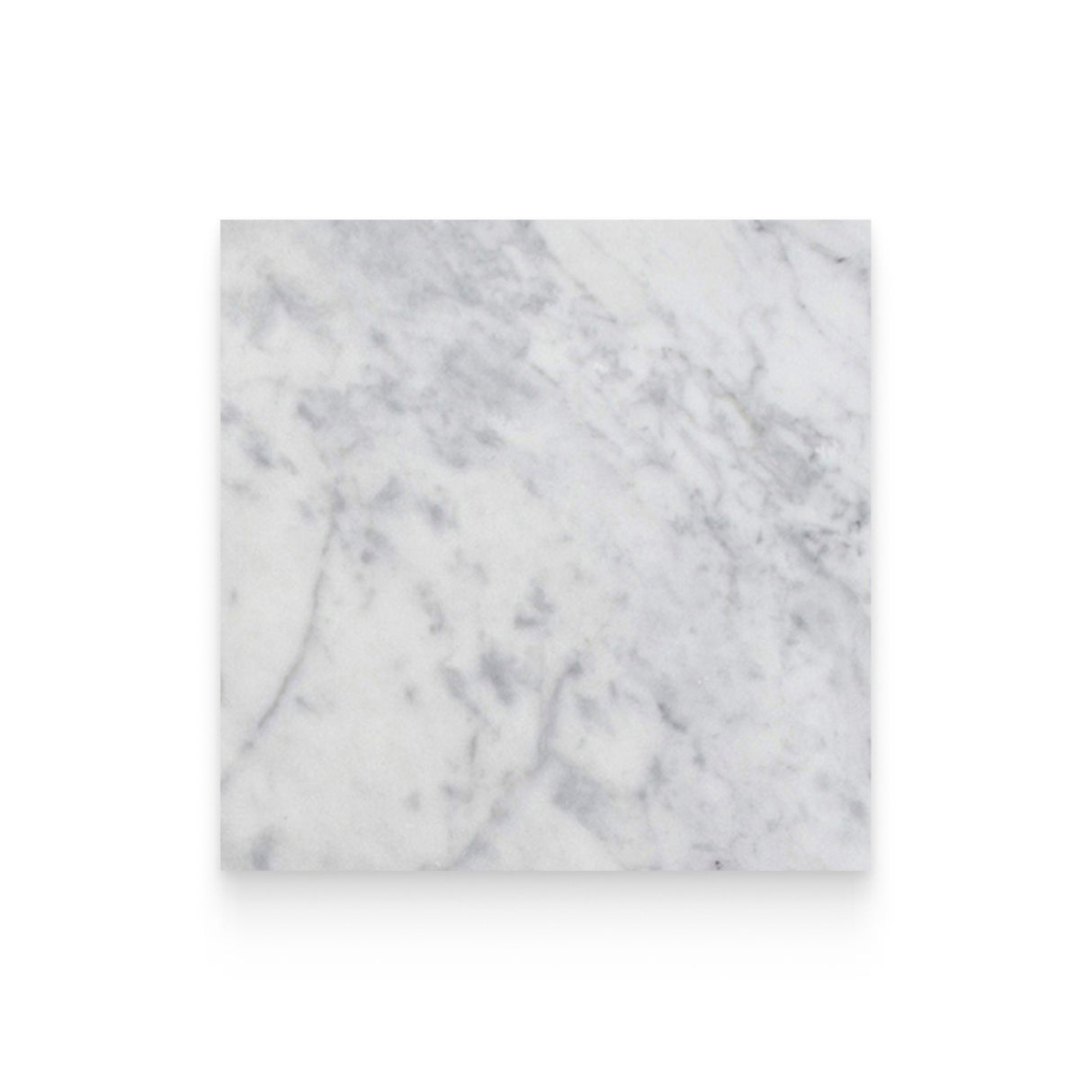 12x12 Carrara White Polished Square Tile