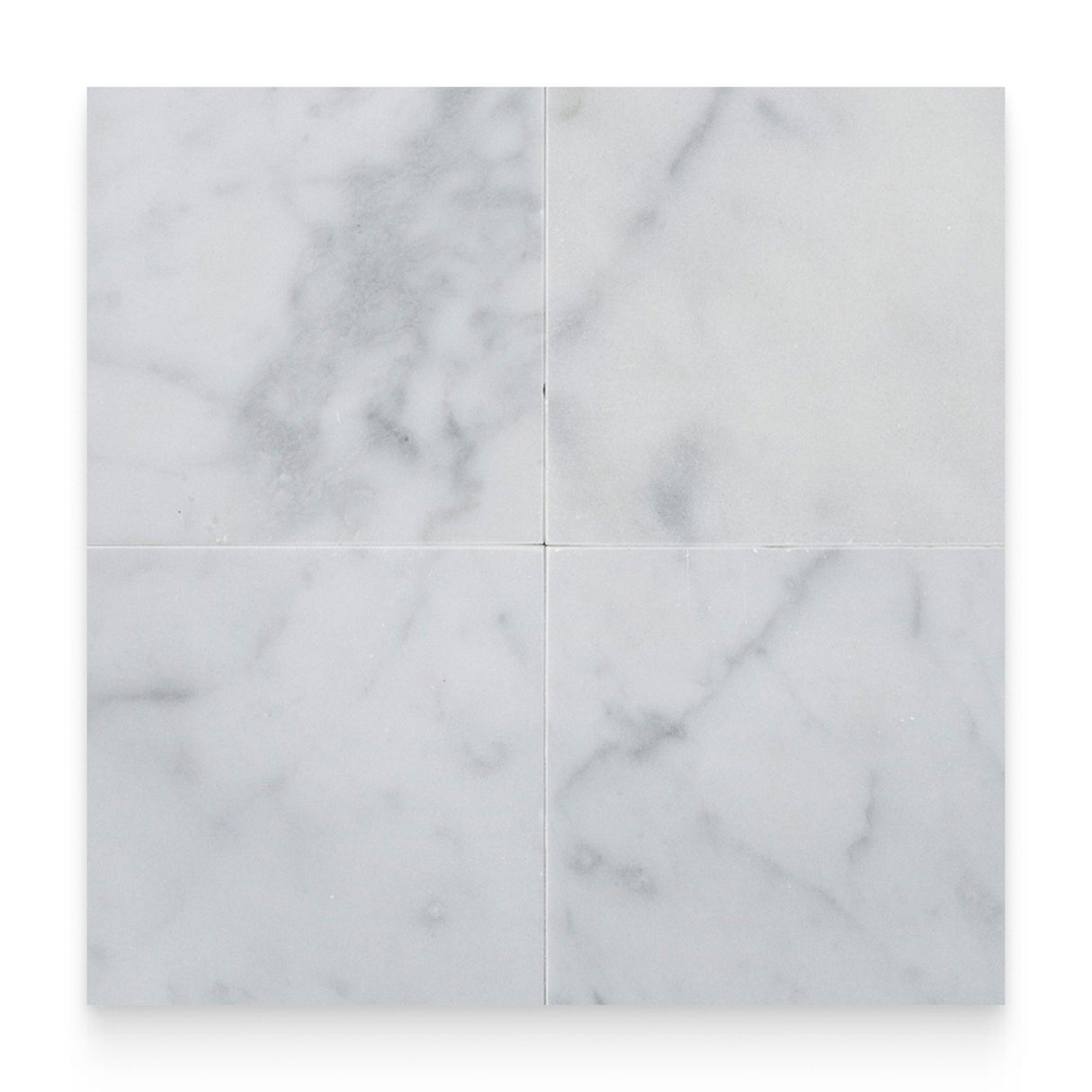 18x18 Carrara White Polished Square Tile