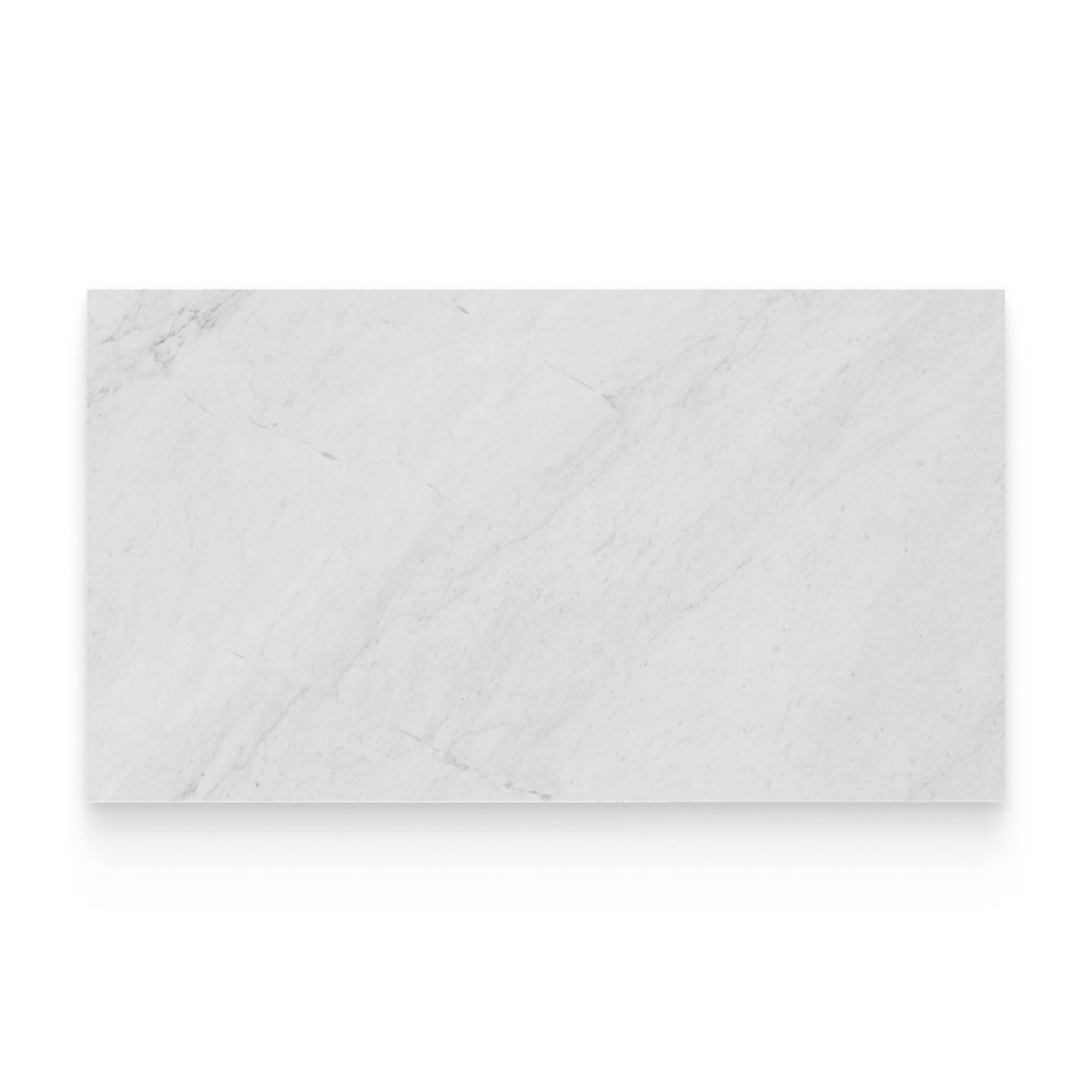 18x36 Carrara White Polished Rectangle Tile
