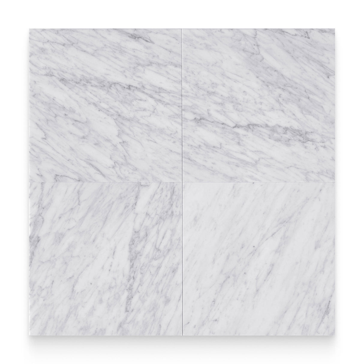 24x24 Carrara White Honed Square Tile