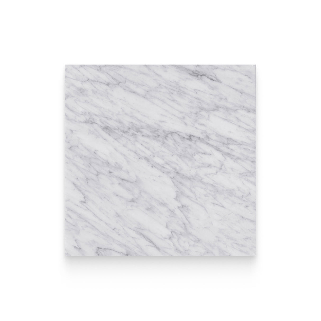 24x24 Carrara White Polished Square Tile