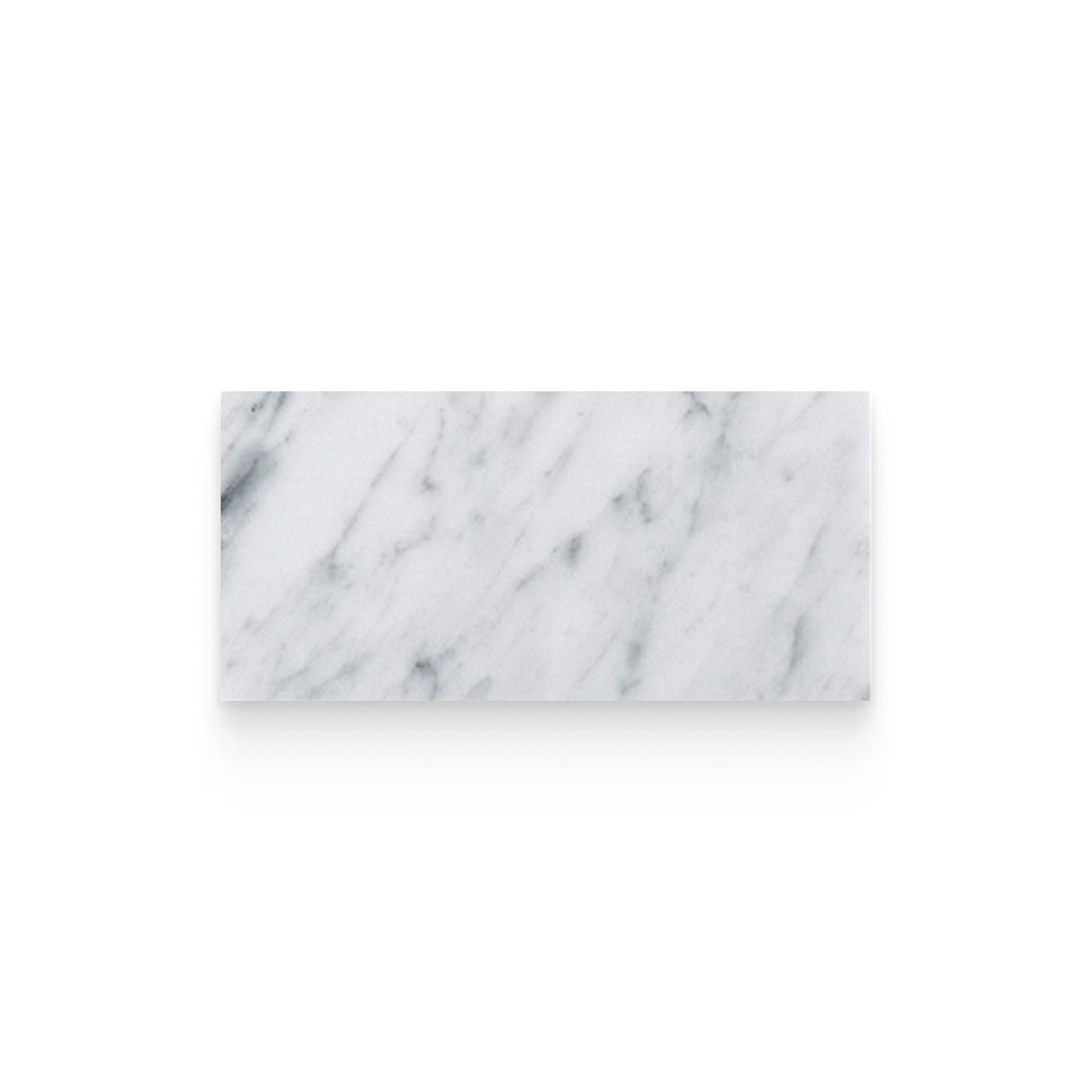 3x6 Carrara White Honed Rectangle Tile