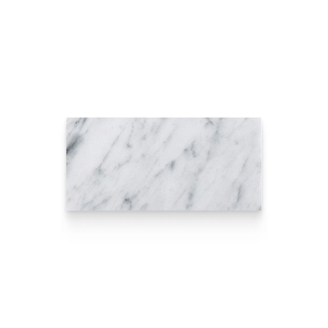 3x6 Carrara White Honed Rectangle Tile