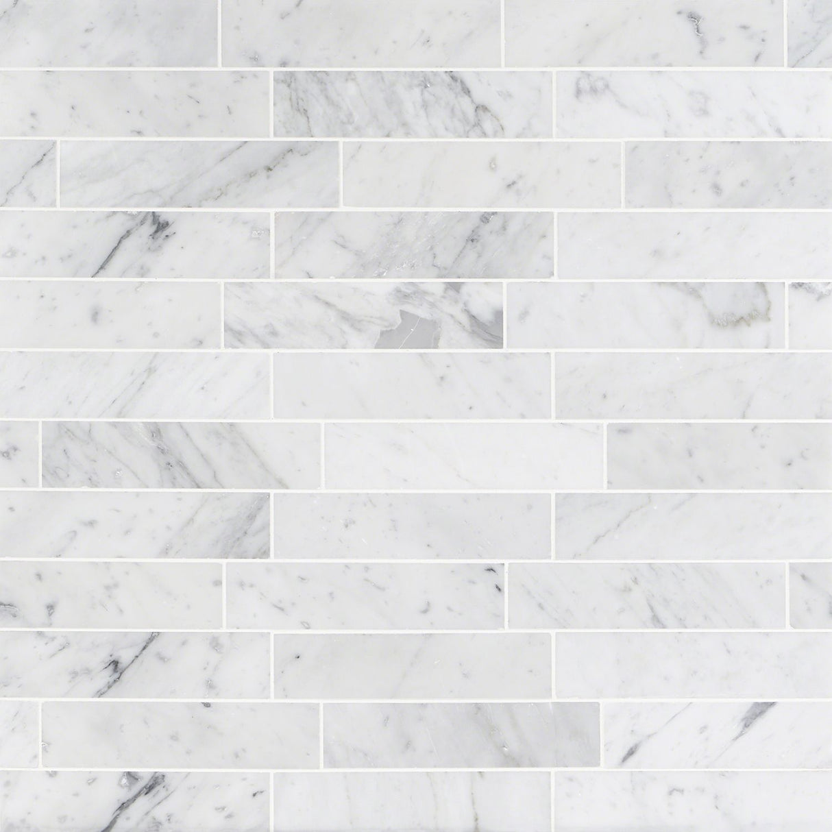 4x12 Carrara White Polished Rectangle Tile