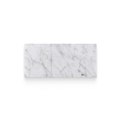 6x12 Carrara White Polished Rectangle Tile