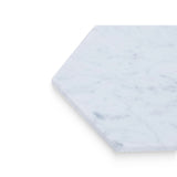 6x6 Carrara White Honed Hexagon Tile