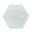 6x6 Daphne White Honed Hexagon Tile