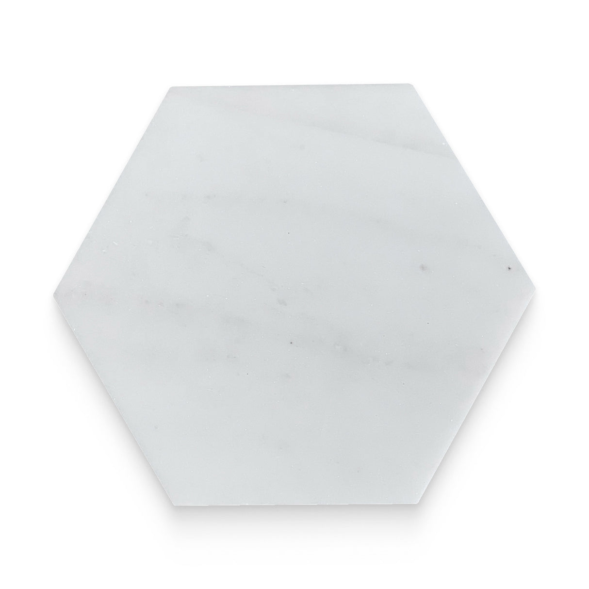 6x6 Daphne White Honed Hexagon Tile