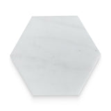 6x6 Daphne White Honed Hexagon Tile