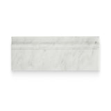 4x12 Bianco Bello Honed Baseboard Trim