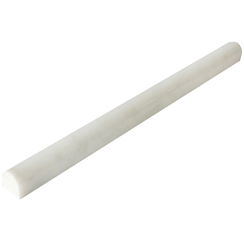 0.75x12 Bianco Bello Honed Bullnose Trim – Stone Products Unlimited