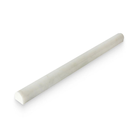 0.75x12 Bianco Bello Honed Bullnose Trim