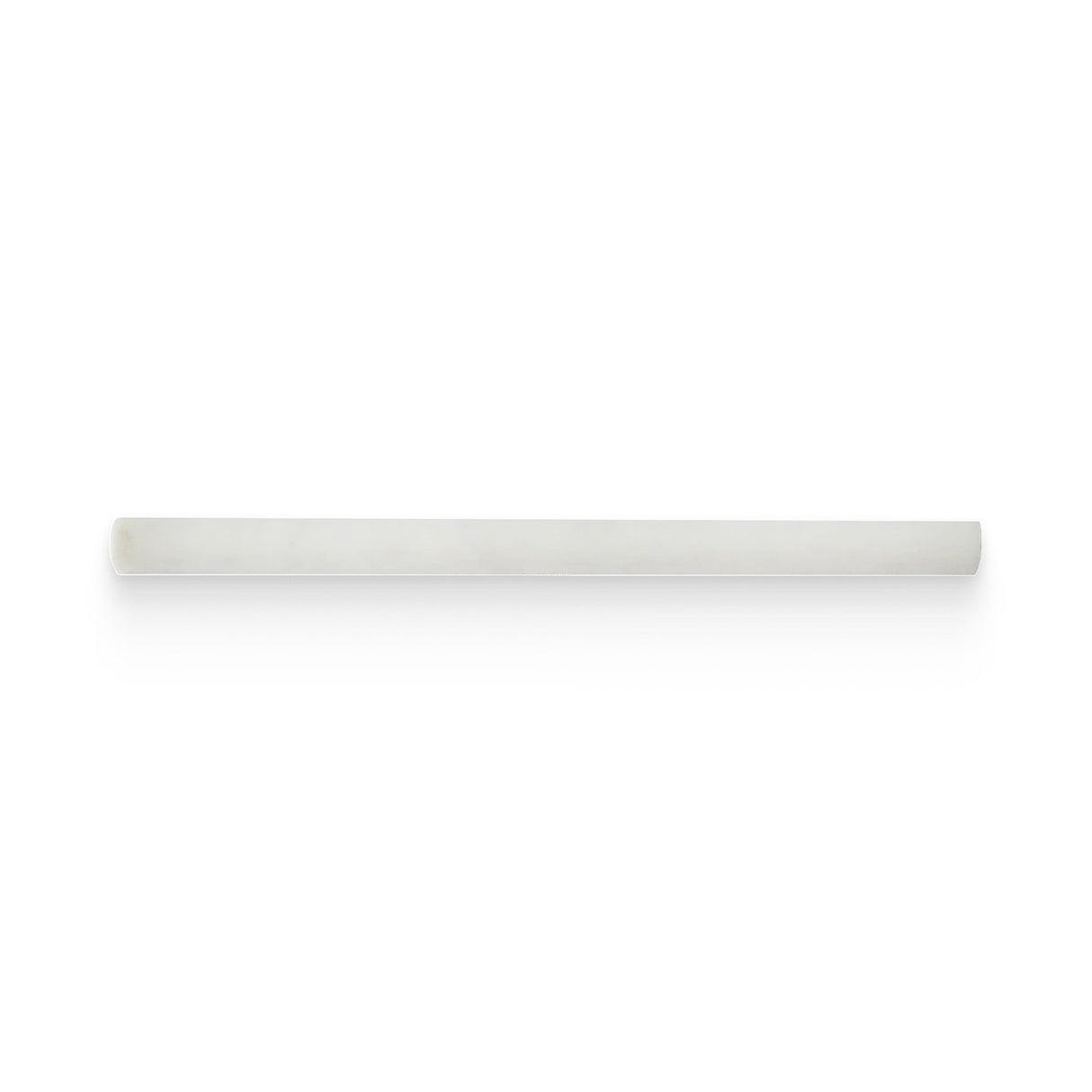 0.75x12 Bianco Bello Polished Bullnose Trim