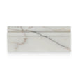 4.75x12 Calacatta Gold Honed Baseboard Trim