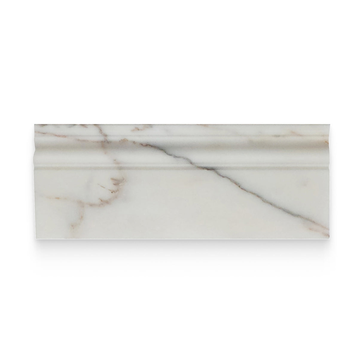 4.75x12 Calacatta Gold Polished Baseboard Trim