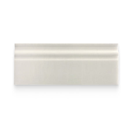 4.75x12 Thassos White Honed Baseboard Trim