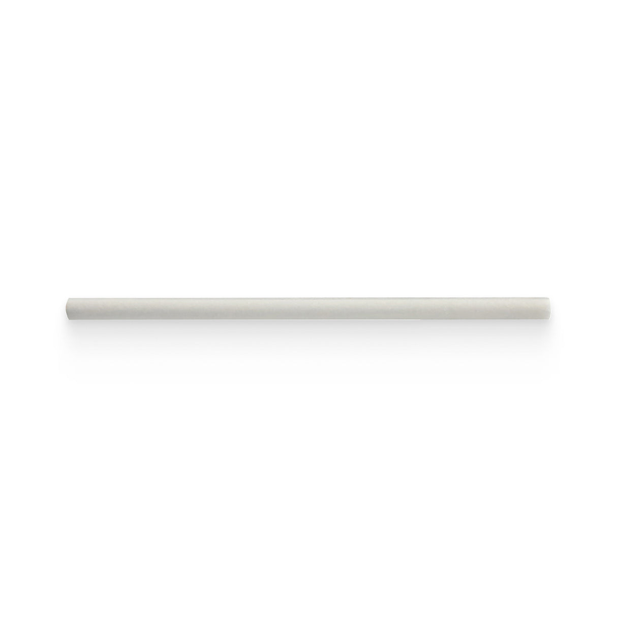 0.75x12 Thassos White Polished Bullnose Trim